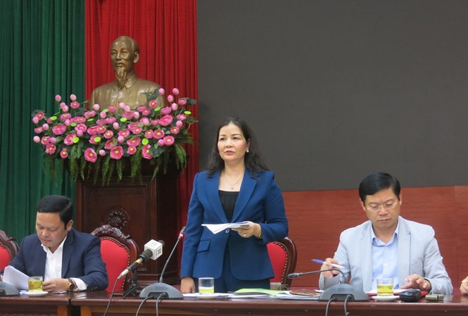 Giáp Tết, Hà Nội xử nghiêm việc găm hàng, đẩy giá thịt lợn Phó Giám đốc Sở Công thương Hà Nội Trần Thị Phương Lan thông tin tại hội nghị
