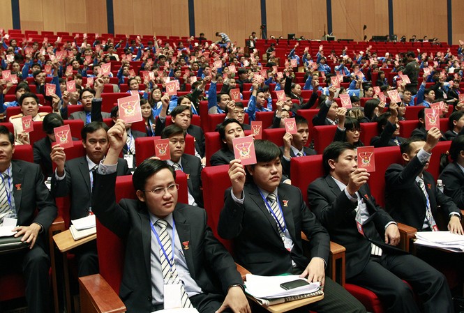 Các kỳ Đại hội Đoàn toàn quốc Trải qua 86 năm, tổ chức Đoàn đã trải qua 10 kỳ đại hội toàn quốc và tiến tới đại hội lần thứ XI. (Trong ảnh, các đại biểu tham dự đại hội lần thứ X) Ảnh: Xuân Tùng