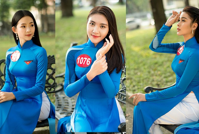 Hoa khôi Sinh viên Việt Nam rạng rỡ khoe dáng Hoa khôi Sinh viên Việt Nam rạng rỡ khoe dáng