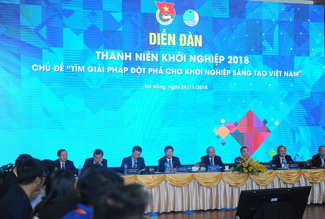 Thủ tướng chủ trì Diễn đàn thanh niên khởi nghiệp đổi mới sáng tạo lần thứ II năm 2020 Thủ tướng chủ trì Diễn đàn thanh niên khởi nghiệp lần thứ I năm 2018. Ảnh: Xuân Tùng