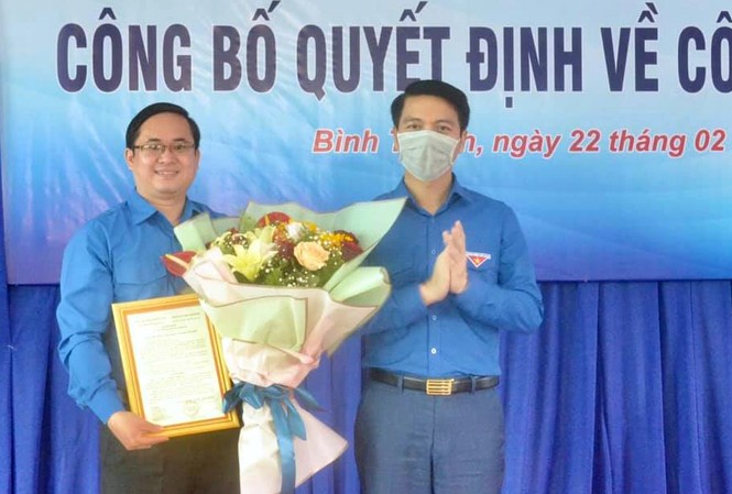 Anh Nguyễn Quốc Huy được chỉ định làm Phó Bí thư Tỉnh Đoàn Bình Thuận Anh Nguyễn Ngọc Lương trao quyết định đi thực tế cơ sở tại Tỉnh Đoàn Bình Thuận