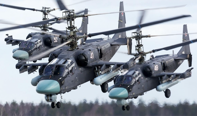 Nga trang bị tên lửa hành trình tầm xa cho trực thăng tiến công Ka-52 Trực thăng Ka-52 của quân đội Nga