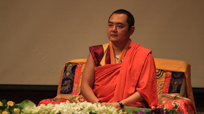 Hạnh phúc đến từ bên trong Nhiếp chính vương Gyalwa Dokhampa: “Hạnh phúc hay khổ đau do tâm ta quyết định”. Ảnh: N.M.Hà
