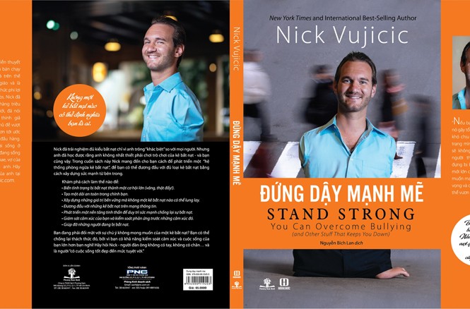 Trở lại Việt Nam, Nick Vujicic ra sách mới. Ảnh bìa cuốn “Đứng dậy mạnh mẽ”