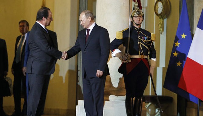 Tổng thống Pháp tiếp riêng ông Obama và Putin Tổng thống Pháp tiếp riêng ông Obama và Putin