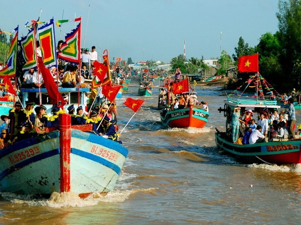 Lễ hội cúng biển Mỹ Long trở thành Di sản phi vật thể Ảnh TTXVN