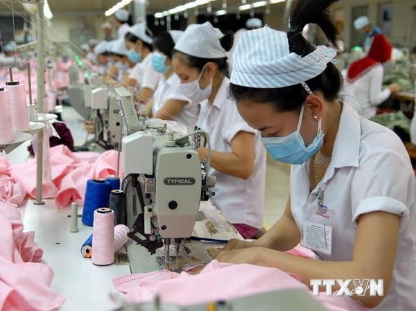 Tập đoàn may mặc Mỹ muốn mở rộng sản xuất ở Việt Nam Doanh nghiệp nước ngoài quan tâm đầu tư vào ngành dệt may Việt Nam. (Ảnh: Mạnh Linh/TTXVN)
