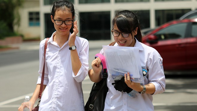 Tra cứu điểm thi THPT trên báo điện tử Tiền Phong Thí sinh dự thi THPT Quốc gia 2015. Ảnh: Như Ý