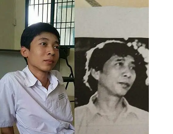Loạt ảnh thú vị học sinh giống các nhà văn nổi tiếng đến bất ngờ Từ tỷ lệ khuôn mặt, đôi mắt cho đến cách tạo dáng đều có sự giống nhau khá lớn giữa nam sinh và nhà thơ Thanh Thảo.