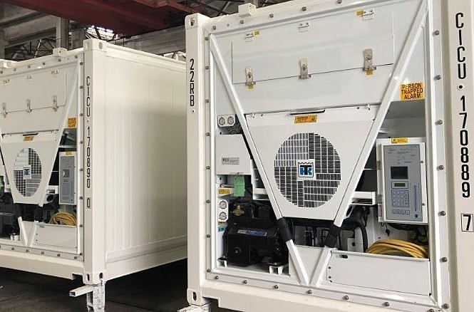 Vận chuyển vaccine COVID-19 bằng container cá ngừ Container đông lạnh qua cải tiến của Thermo King vận chuyển cho khách hàng ở châu Âu trong năm nay. Ảnh: Thermo King.