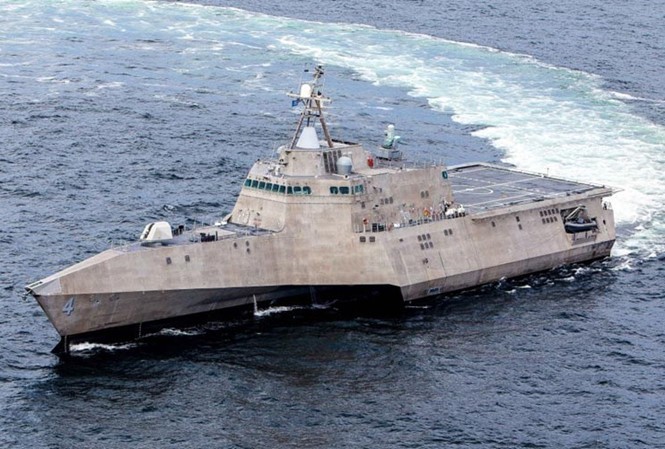 Radio thế giới 24h: Tàu chiến Mỹ phóng tên lửa Harpoon Tàu chiến ven bờ USS Coronado