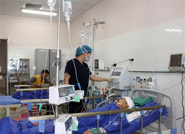 Nạn nhân duy nhất sống sót sau vụ thảm án ở Thái Nguyên vẫn đang hôn mê Nạn nhân Lường Văn Hoàng đang điều trị tại Bệnh viện Trung ương Thái Nguyên. (Ảnh: Quân Trang/TTXVN).