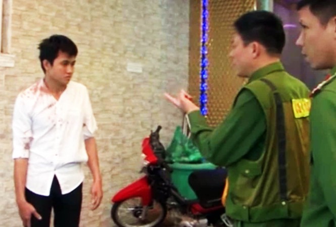 2 cảnh sát cơ động bị thương khi khống chế nhóm đối tượng đánh người Nơi xảy ra vụ việc