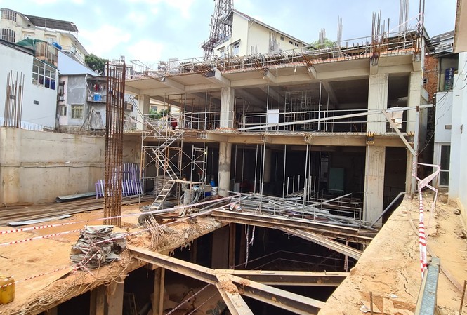 Xây khách sạn 5 tầng hầm gây sự cố, phải bồi thường cho 12 hộ dân Đình chỉ thi công khách sạn President