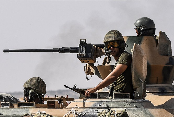 Ông Erdogan tiết lộ mục tiêu mới của quân đội Thổ Nhĩ Kỳ ở Syria Ảnh: AFP