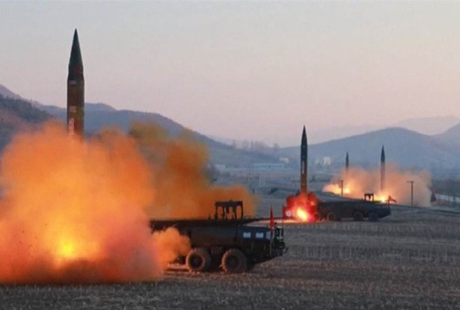 Ukraine: ‘Triều Tiên sử dụng động cơ tên lửa được sản xuất cho Nga’ Ảnh: KCNA