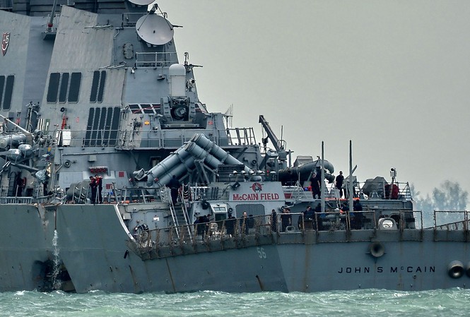 Tin tặc liên quan tới tai nạn của chiến hạm Mỹ? Ảnh: US Navy