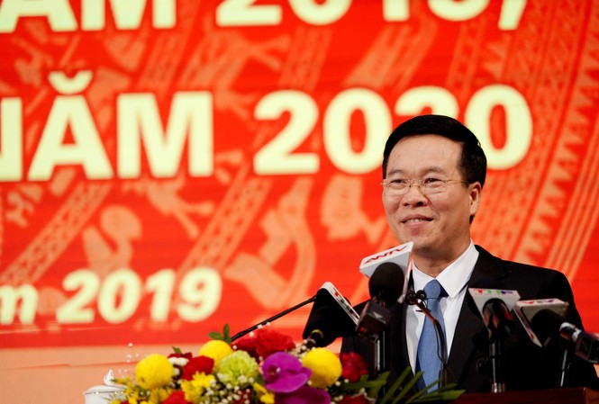 Môi trường internet, mạng xã hội năm 2019 đã sạch hơn Trưởng Ban tuyên giáo Trung ương Võ Văn Thưởng đánh giá môi trường internet, mạng xã hội năm 2019 đã sạch hơn. Ảnh: Hoàng Dương