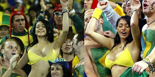 Fan nữ nhảy nhót lộ vòng 1, Marcelo đá phản lưới nhà? Fan nữ nhảy nhót lộ vòng 1, Marcelo đá phản lưới nhà?