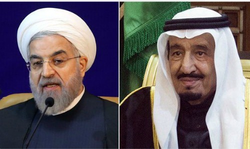 Thăng trầm trong quan hệ hai nước Iran-Ảrập Xêút Tổng thống Iran Hassan Rouhani (trái) và Vua Salman của Ảrập Xêút.