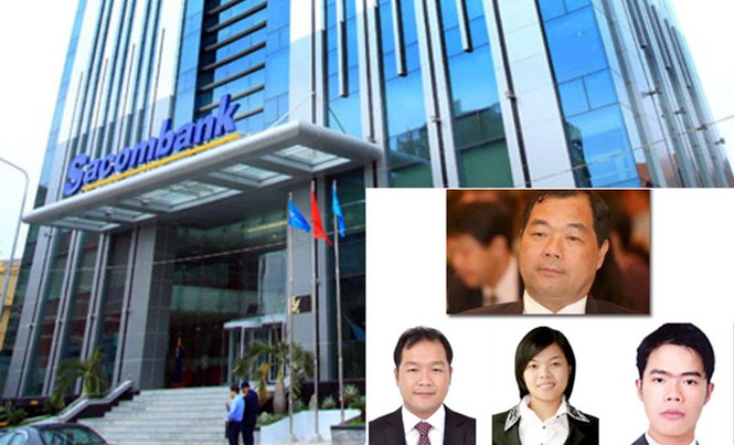 Cha con ông Trầm Bê rời khỏi Sacombank: Vì sao? Ông Trầm Bê người đã thâu tóm Sacombank (ảnh lớn). Ông Trầm Bê (trên) cùng 3 con ở Sacombank. Ảnh: PV.