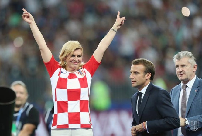 Nữ Tổng thống Croatia nổi tiếng nhờ World Cup Bà Colinda Grabar-Kitarovic.