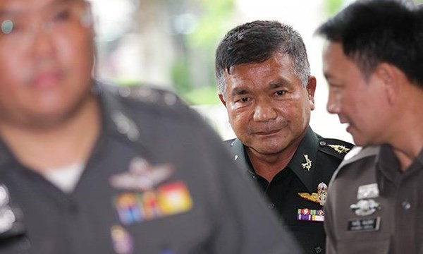 Tướng Thái bị truy tố tội buôn người Trung Tướng Manas Kongpan là viên tướng mà Thái Lan vừa truy tố tội buôn bán người