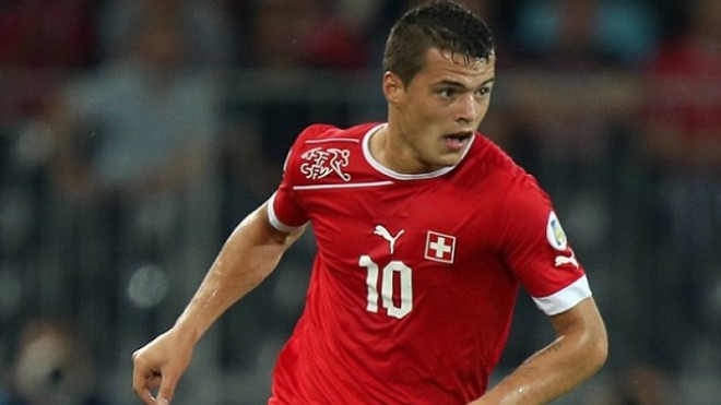 Thụy Sĩ - Albania: Huynh đệ tương tàn Granit Xhaka trong màu áo tuyển Thụy Sĩ sẽ đối đầu với người anh Taulant Xhaka của tuyển Albania. Ảnh: GETTY IMAGES