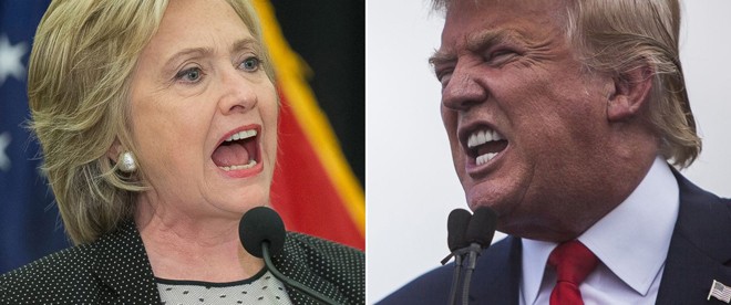 Mỹ tố Nga âm thầm giúp Donald Trump Cựu Ngoại trưởng Hillary Clinton và tỷ phú Donald Trump, ai sẽ chiến thắng trong cuộc đua vào Nhà Trắng tháng 11 tới? Ảnh: ABC News