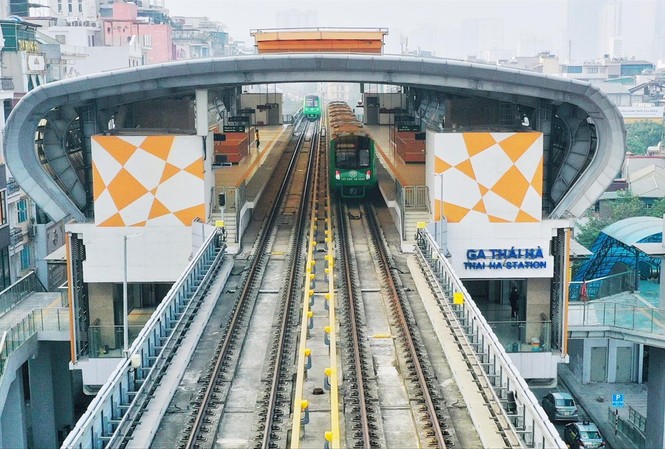 Tàu Cát Linh - Hà Đông chạy thử: Tư vấn Pháp lưu ý tổng thầu Trung Quốc Tàu Cát Linh – Hà Đông chạy thử nghiệm những ngày quaẢnh: Như Ý