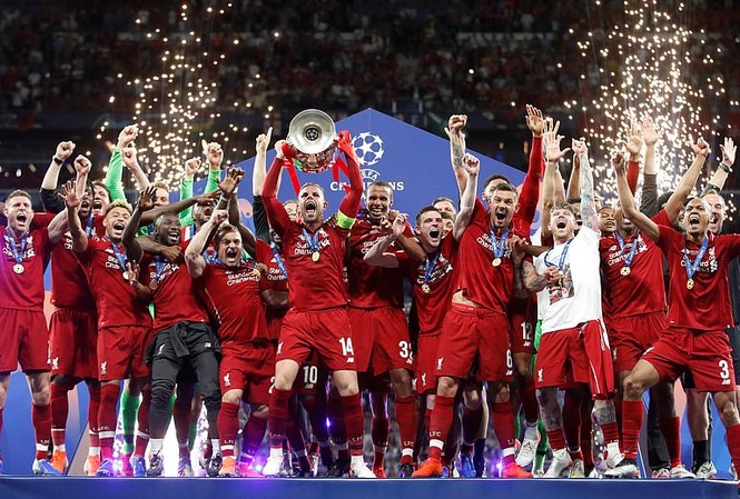 Thắng Tottenham 2-0, Liverpool vô địch Champions League Liverpool lần thứ 6 vô địch Champions League/Cup C1 thứ sáu (1977, 1978, 1981, 1984, 2005, 2019).