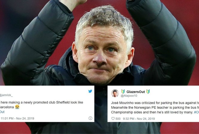 M.U hòa cay đắng Sheffield, cổ động viên đòi sa thải HLV Solskjaer CĐV Man Utd đòi sa thải HLV Ole Solskjaer