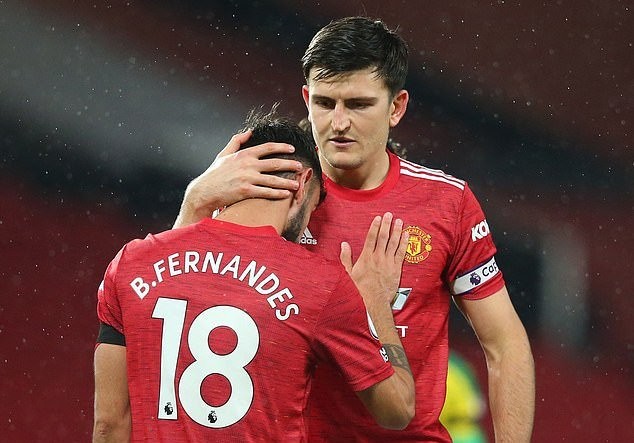 Đội trưởng M.U khiến tất cả choáng váng với điều này Harry Maguire và Bruno Fernandes là các trụ cột không thể thay thế của M.U.