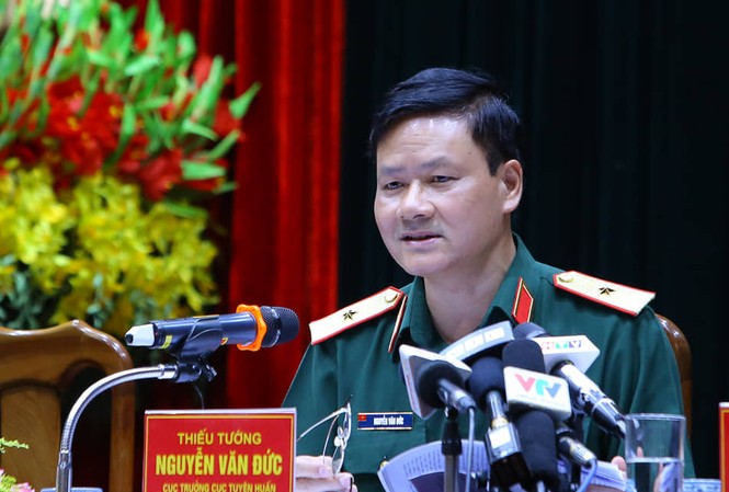 Bộ Quốc phòng thông tin Đô đốc Nguyễn Văn Hiến và tướng lĩnh bị kỷ luật Thiếu tướng Nguyễn Văn Đức, Cục trưởng Cục Tuyên huấn (Tổng cục Chính trị QĐND Việt Nam) Ảnh: Đức Văn