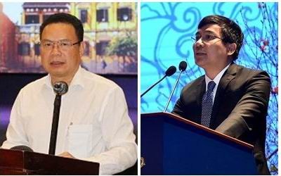 Thủ tướng bổ nhiệm 2 Thứ trưởng Thứ trưởng Bộ Ngoại giao Nguyễn Minh Vũ (phải) và Thứ trưởng Bộ Lao động - Thương binh và Xã hội Lê Văn Thanh (trái)