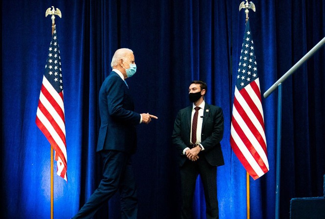 Ông Biden rộng đường chiến thắng Ông Joe Biden đang rộng đường vào Nhà Trắng Ảnh: NYT