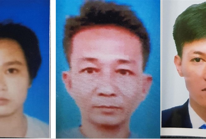 Truy nã 5 đối tượng trong vụ vận chuyển vàng trái phép 3 trong số đối tượng truy nã đặc biệt nguy hiểm gồm: Nguyễn Hữu Phước, Võ Văn Trung, Phạm Tấn Lộc (từ trái sang phải)