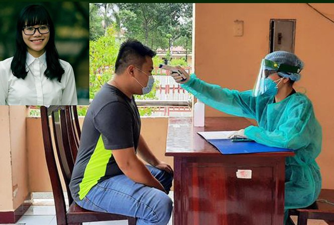 Hoãn cưới đi chống dịch Bác sĩ Trần Thị Quỳnh Trang làm nhiệm vụ trong khu cách ly Ảnh: NVCC
