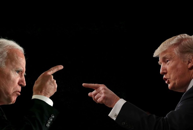 Những ẩn số trong bầu cử Tổng thống Mỹ Ông Joe Biden (trái) và ông Donald Trump, ai sẽ chiến thắng trong cuộc bầu cử tổng thống Mỹ ngày 3/11? Ảnh: Bloomberg