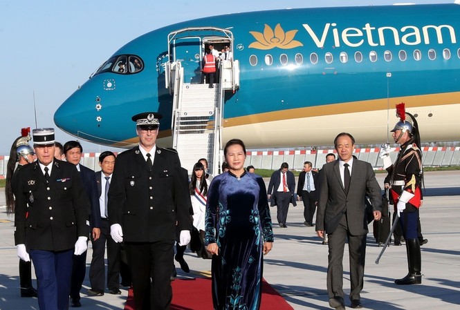 Chủ tịch Quốc hội Nguyễn Thị Kim Ngân thăm chính thức Pháp Chủ tịch Quốc hội Nguyễn Thị Kim Ngân thăm chính thức Pháp. Ảnh: TTXVN