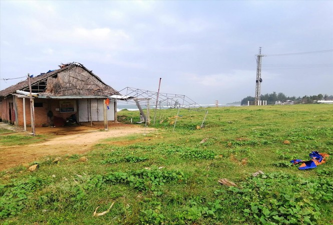 Giá đất ven biển lao dốc không phanh Sau 13 năm thu hồi đất, resort ở bờ biển thôn Vạn Tường chỉ là một ngôi nhà tranh ảnh: Văn Chương