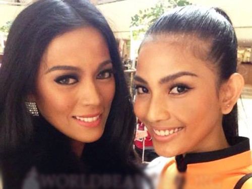 Trương Thị May chụp cùng Miss Philippines làm nóng diễn đàn Trương Thị May chụp cùng Miss Philippines làm nóng diễn đàn