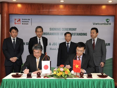 Vietcombank ký kết Biên bản ghi nhớ với ngân hàng Nhật Bản Vietcombank ký kết Biên bản ghi nhớ với ngân hàng Nhật Bản