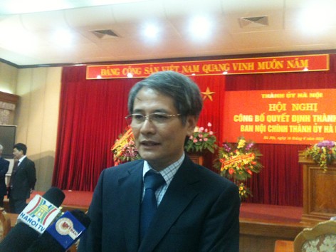 Bổ nhiệm Trưởng Ban Nội chính Thành ủy Hà Nội Bổ nhiệm Trưởng Ban Nội chính Thành ủy Hà Nội