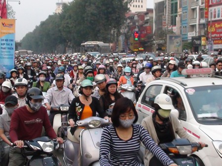 Hà Nội vẫn tắc đường trầm trọng Hà Nội vẫn tắc đường trầm trọng