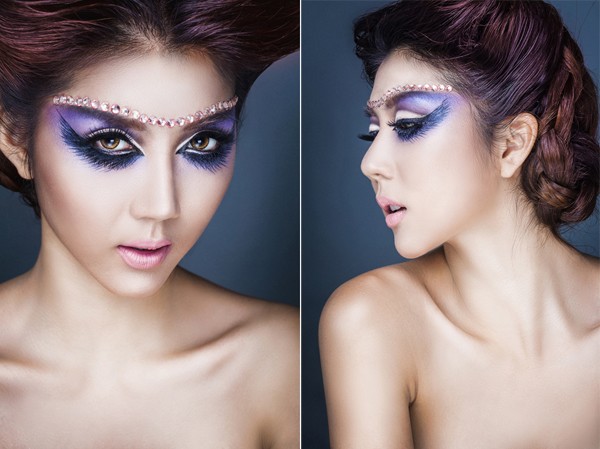 Ngọc Quyên trang điểm ma mị đón Halloween Ngọc Quyên trang điểm ma mị đón Halloween