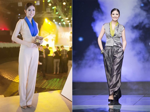 Ngọc Hân vừa làm MC, vừa làm 'vedette' sàn catwalk Ngọc Hân vừa làm MC, vừa làm 'vedette' sàn catwalk