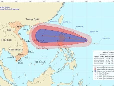 Bão Krosa sắp tiến vào Biển Đông Bão Krosa sắp tiến vào Biển Đông