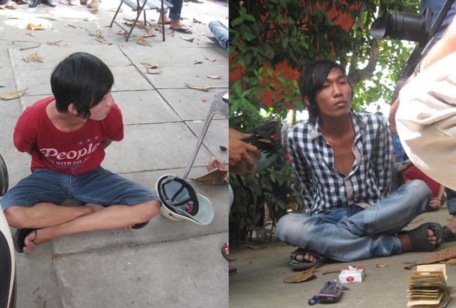 Bắt quả tang hai thanh niên mua bán ma túy Bắt quả tang hai thanh niên mua bán ma túy