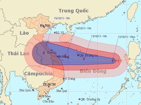 Miền Trung lại chuẩn bị đón bão cấp 13 Miền Trung lại chuẩn bị đón bão cấp 13